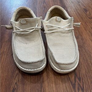 Hey Dude Wally Mesh Slip-On Loafers in Beige